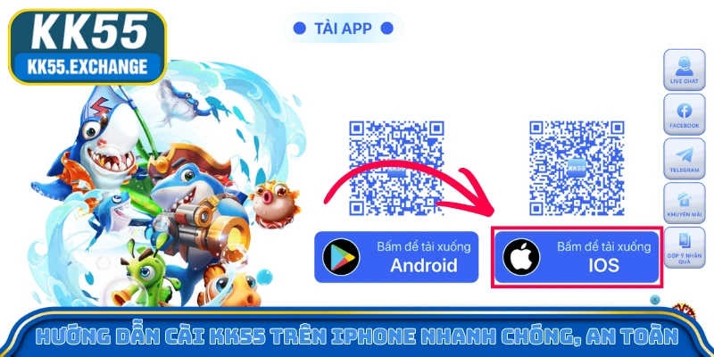 Hướng dẫn cài KK55 trên iPhone nhanh chóng, an toàn
