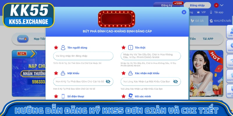 Hướng dẫn đăng ký KK55 đơn giản và chi tiết
