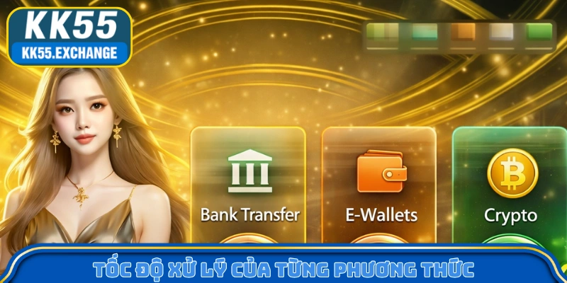 Tốc độ xử lý của từng phương thức